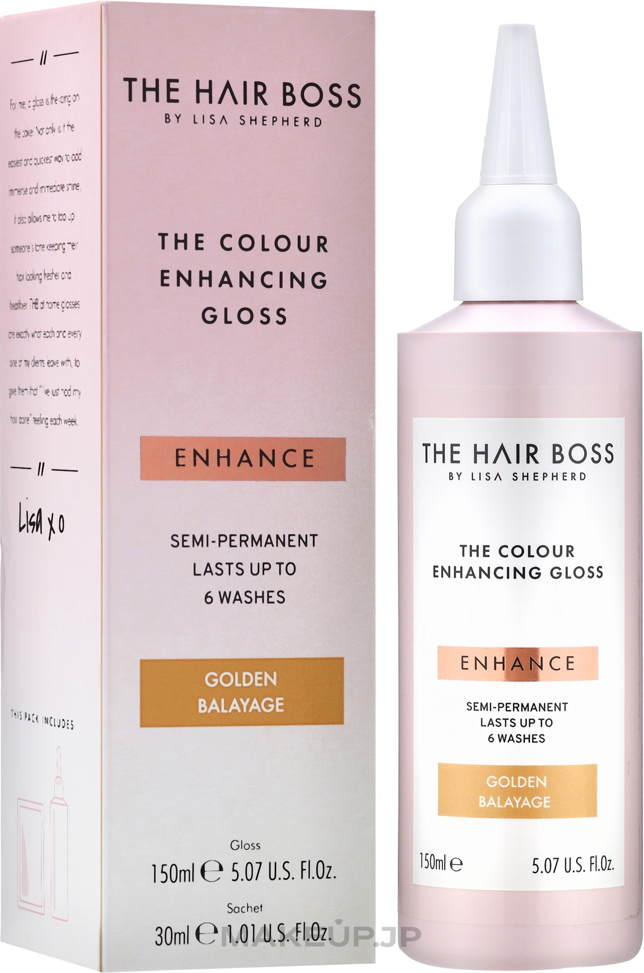 Color Enhancing Gloss Golden Balayage - The Hair Boss Colour Enhancing Gloss Golden Balayage — photo 150 ml