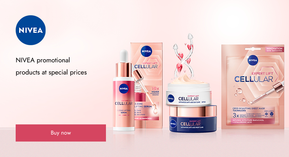 Discounts on NIVEA promotional range. Prices on the site already include a discount