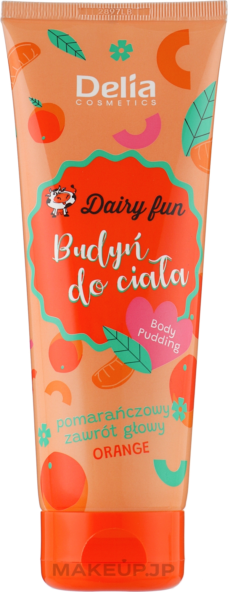 Body Pudding "Orange Dizziness" - Delia Dairy Fun — photo 250 ml