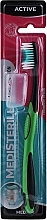 Fragrances, Perfumes, Cosmetics Toothbrush, medium, green and black - Medisterill Active Medium