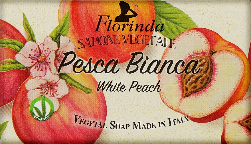 Natural Soap "White Peach" - Florinda White Peach Natural Soap — photo N1