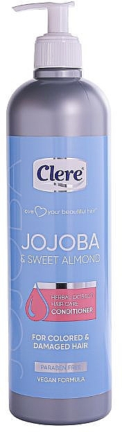 Nettle & Grapes Conditioner for Colored & Damaged Hair - Clere Jojoba & Sweet Almond Conditioner — photo N1