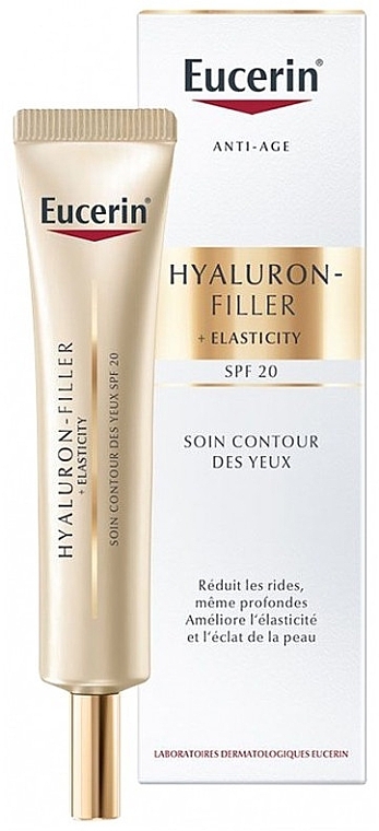 Eye Contour Cream - Eucerin Hyaluron-Filler + Elasticity Eye Contour Care SPF20 — photo N2