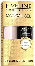 Fragrances, Perfumes, Cosmetics Set - Eveline Cosmetics (gel/5ml + top coat/5ml)