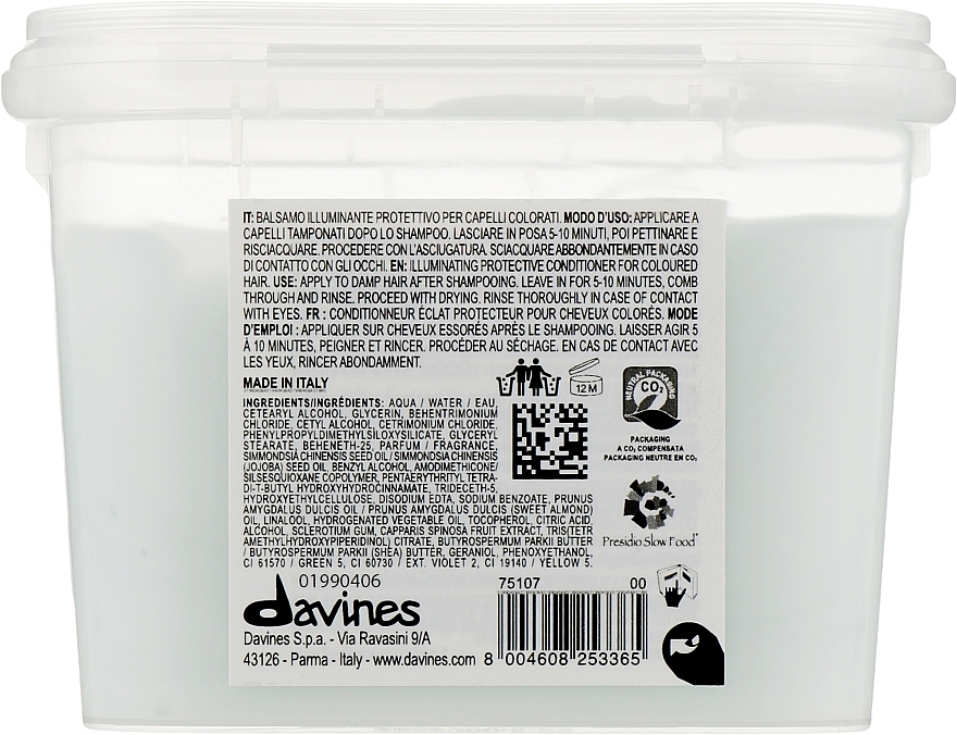 Shine & Color Preserving Hair Conditioner - Davines Minu Conditioner — photo N4