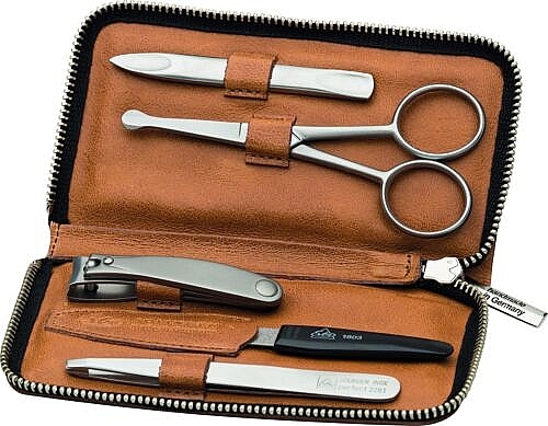 Manicure Set 'Cognac', 5 pcs - Erbe Solingen 9179 — photo N1