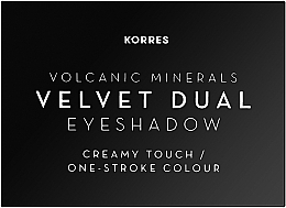 Eyeshadow - Korres Volcanic Minerals Velvet Dual Eyeshadow Palette — photo N2