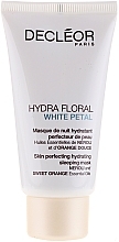 Fragrances, Perfumes, Cosmetics Softening Face Mask - Decleor Hydra Floral White Petal Skin Perfecting Hydrating Sleeping Mask