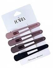 Fragrances, Perfumes, Cosmetics Hair Clip Set, 4 pcs - Ecarla