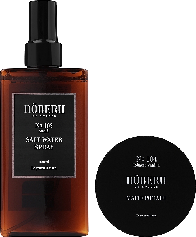 Set - Noberu Of Sweden Styling (hair/pomade/80 ml + hair/spray/200 ml) — photo N2