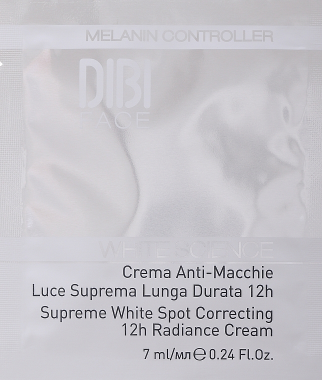 GIFT! Brightening Face Cream - DIBI Milano White Science Supreme White Spot Correcting 12H Radiance Cream (sample) — photo N1