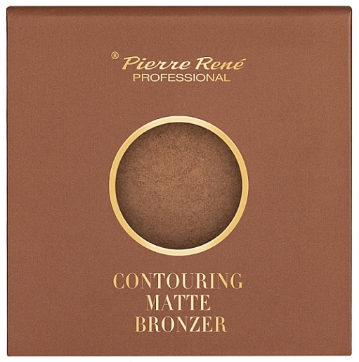 Mattifying Bronzing Powder  - Pierre Rene Contouring Matte Bronzer — photo N2