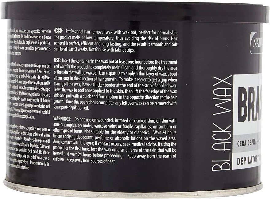 Depilatory Wax - Naturaverde Pro Black Wax Brazilian Depilatory Black Wax — photo N2