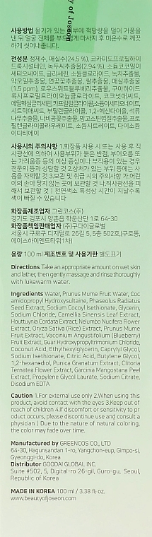 Face Cleansing Gel with Green Plum - Beauty Of Joseon Green Plum Refreshing Cleanser — photo N3