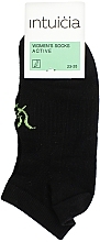 Fragrances, Perfumes, Cosmetics Monochromatic Socks "265", black - Intuicia