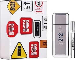 Fragrances, Perfumes, Cosmetics Carolina Herrera 212 VIP Men - Set (edt/100ml + edt/mini/10ml)