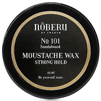 Strong Hold Mustache Wax - Noberu Of Sweden №101 Sandalwood Moustache Wax Strong Hold — photo N1