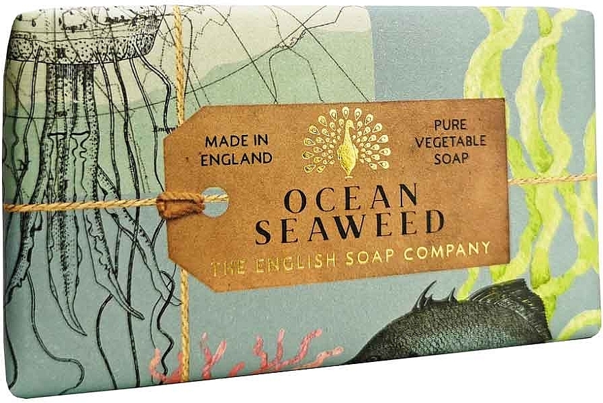 Seaweed Soap - The English Soap Company Anniversary Collection Ocean Seaweed Scented Wrapped Bar — photo N1