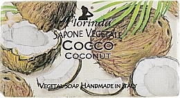 Fragrances, Perfumes, Cosmetics Coconut Natural Soap - Florinda Sapone Vegetale Coconut