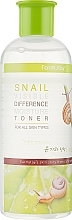 Fragrances, Perfumes, Cosmetics Moisturising Toner with Snail Mucin - Farmstay Snail Visible Difference Moisture Toner