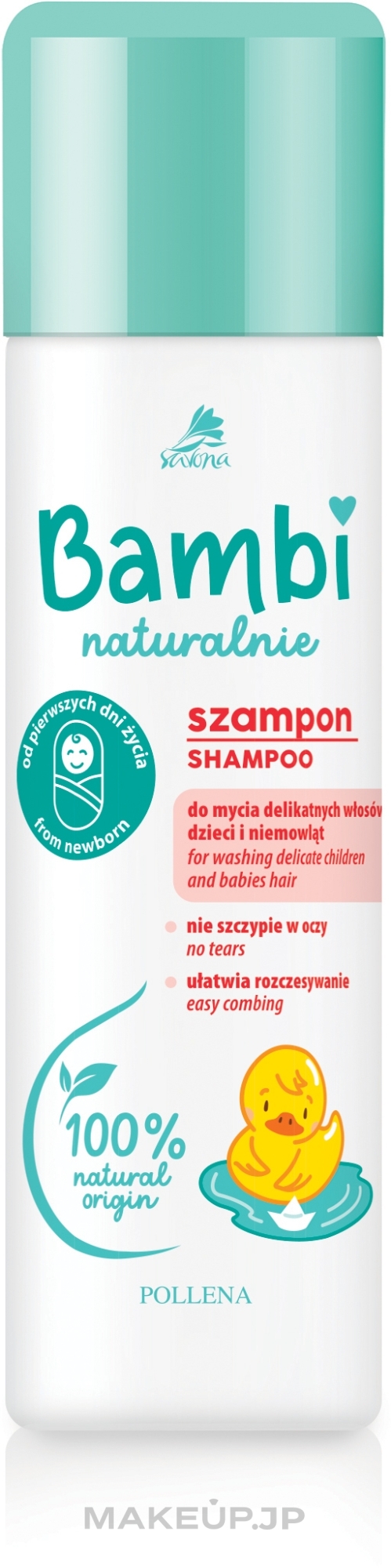 Baby Shampoo - Pollena Savona Bambi Naturalnie Shampoo — photo 150 ml