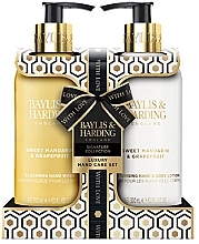 Fragrances, Perfumes, Cosmetics Set - Baylis & Harding Sweet Mandarin & Grapefruit Luxury Hand Care Gift Set (h/wash/300 + h/b/lot/300ml)