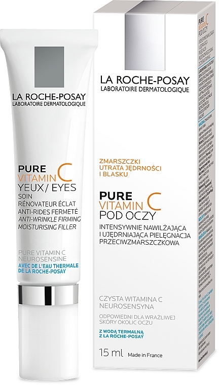 Complex Anti-Aging Treatment for Sensitive Eye Contour - La Roche-Posay Redermic C Anti-Wrinkle Firming Moisturising Filler — photo N2