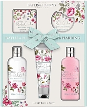 Fragrances, Perfumes, Cosmetics Set - Baylis & Harding Royale Garden Rose Poppy And Vanila Gift Set (sh/gel/300ml + b/lot/300ml + sh/cr/130ml + soap/150g + b/oil/100ml)