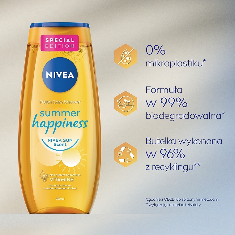 Refreshing Shower Gel - Nivea Summer Happiness Sun Scent — photo N7