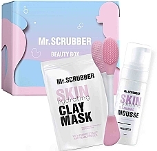 Fragrances, Perfumes, Cosmetics Set - Mr.Scrubber Hydrating Daily Care (f/mask/100g + f/mousse/150ml + brush/1/pcs)