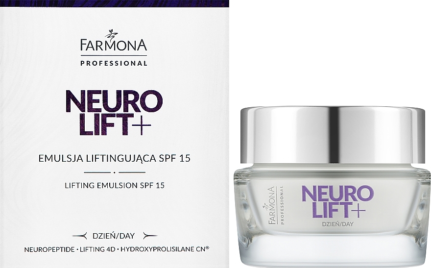 Face Lifting-Emulsion - Farmona Neurolift+ Face Lifting Emulsion SPF 15 — photo N2