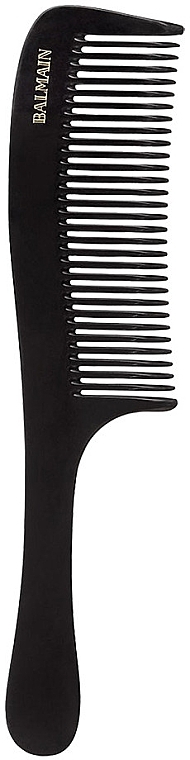 Professional Glossy Hair Comb, black - Balmain Color Comb Black — photo N1