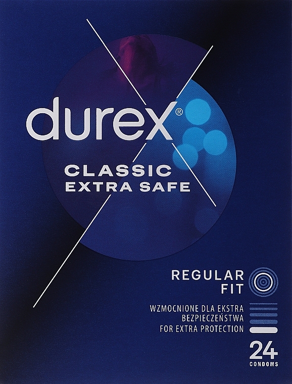 Thickened Condoms, 24 pcs - Durex Extra Safe — photo N1