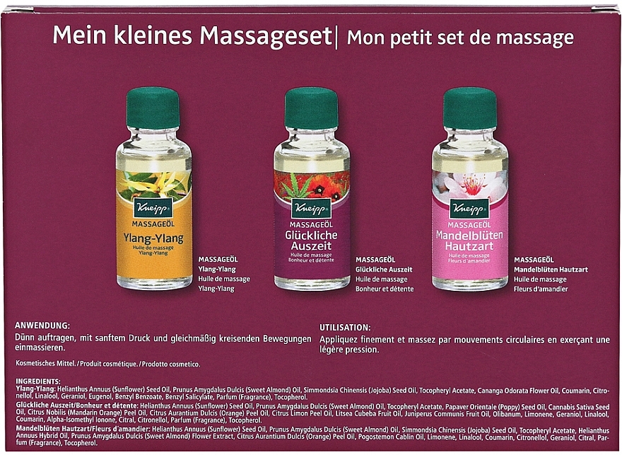 Set - Kneipp Massage Set (b/oil/3x20 ml) — photo N6