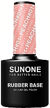 Hybrid Rubber Base Coat - Sunone Rubber Base UV/LED Gel Polish — photo N1