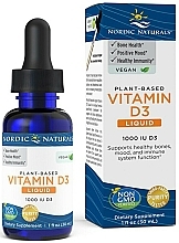 Vegan Dietary Supplement "Vitamin D3", liquid, 1000 IU - Nordic Naturals Vitamin D3 Vegan — photo N1