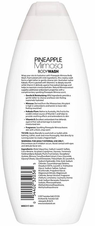 Pineapple & Mimosa Body Wash - Australian Gold Pineapple Mimosa Body Wash — photo N8