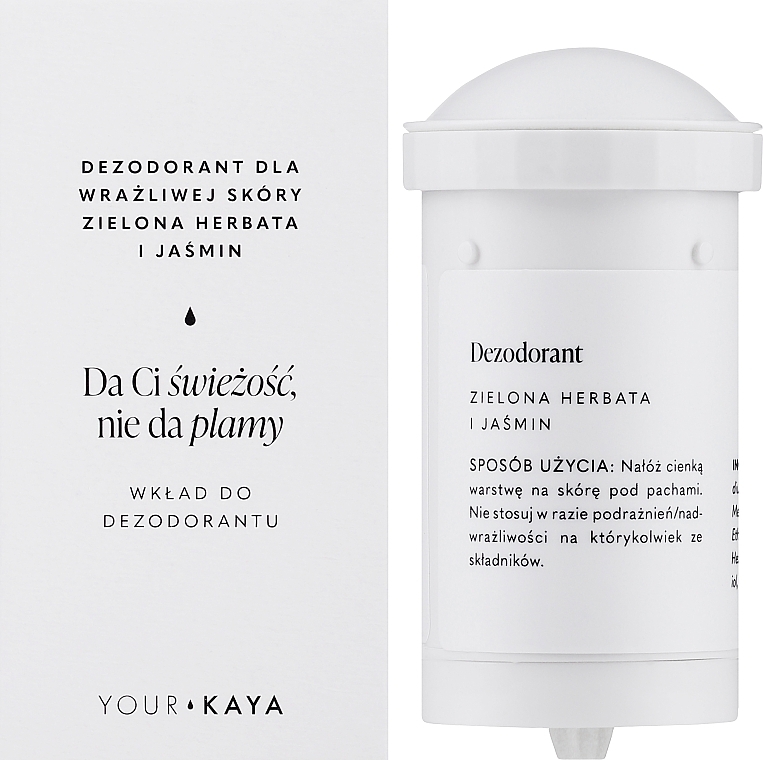 Green Tea & Jasmine Deodorant Refill - Your Kaya — photo N2