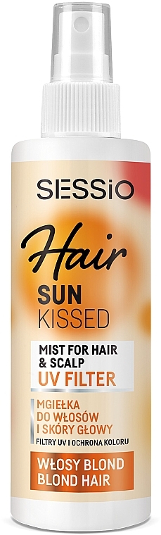 Mist for Blonde Hair - Sessio Hair Sun Kissed Mist For Hair And Scalp Blond Hair — photo N1