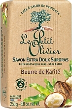 Extra Mild Soap with Shea Butter - Le Petit Olivier Vegetal Oils Soap — photo N2