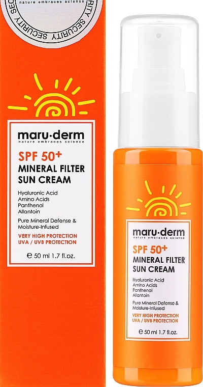 Sunscreen - Maruderm Cosmetics Mineral Filter Sun Cream SPF 50+ — photo N2