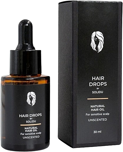 Hair Oil - Solidu Hair Drops Natural Hair Oil For Sensitive Scalp — photo N1