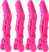 Fragrances, Perfumes, Cosmetics Rubberized Jaw Clip, pink - Framar Rubberized Jaw Clip