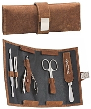 Fragrances, Perfumes, Cosmetics Manicure Set 'Cognac', 5 pcs - Erbe Solingen Manicure Set