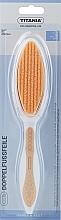 Double-Sided Pedicure File, Pumice, Sandpaper, light orange - Titania — photo N1