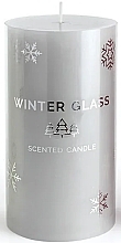 Fragrances, Perfumes, Cosmetics Scented Candle, Grey, 7x13 cm - Artman Winter Glass