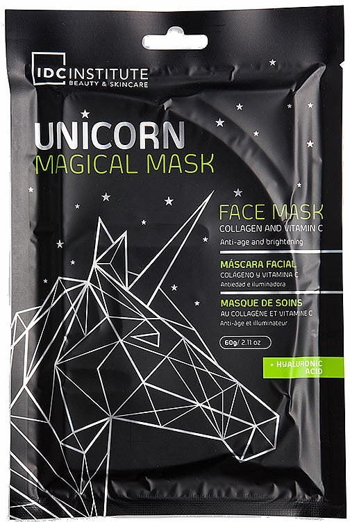 Collagen and Vitamin C Face Mask - IDC Institute Unicorn Magical Mask Collagen And Vitamin C Face Mask — photo N2