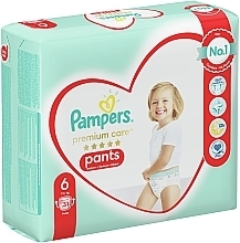 Nappy Pants, size 6 (15 + kg), 31 pcs - Pampers Premium Care Pants Extra large — photo N1