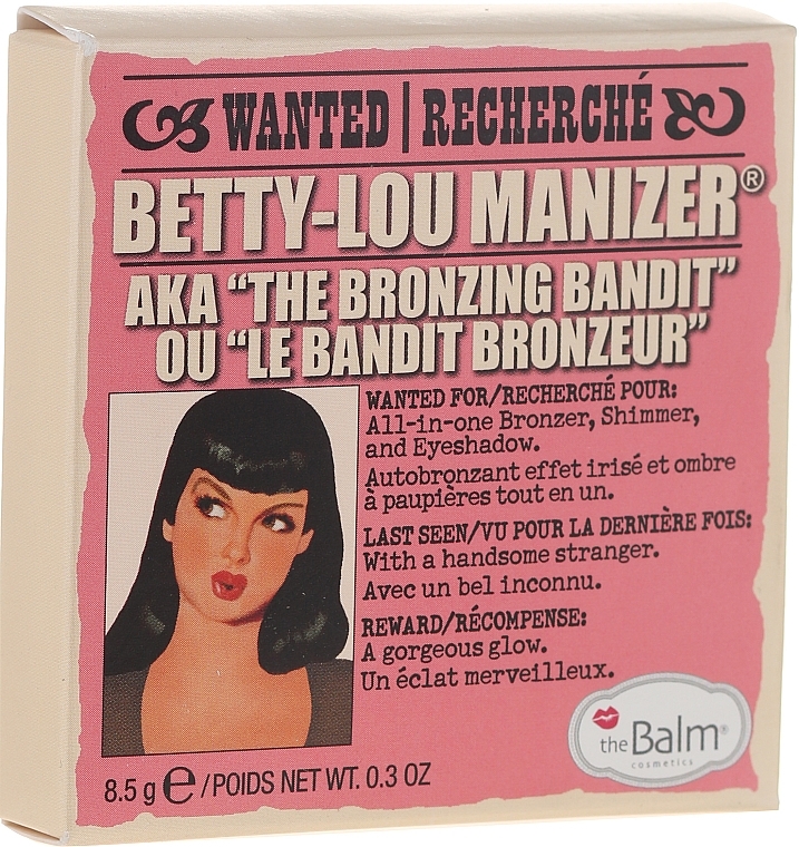 Bronzer, Shimmer & Shadow - theBalm Betty-Lou Manizer Bronzer & Shadow — photo N2