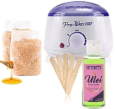 Fragrances, Perfumes, Cosmetics Hair Removal Set - Lila Rossa Lila Care (prowax/1pcs + spatula/10pcs + wax/2*500g + oil/60ml)